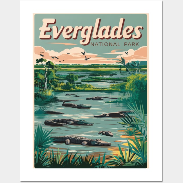 Vintage Everglades National Park Wall Art by Perspektiva